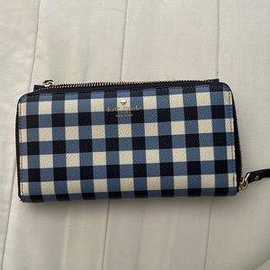 Kate spade blue plaid Waller